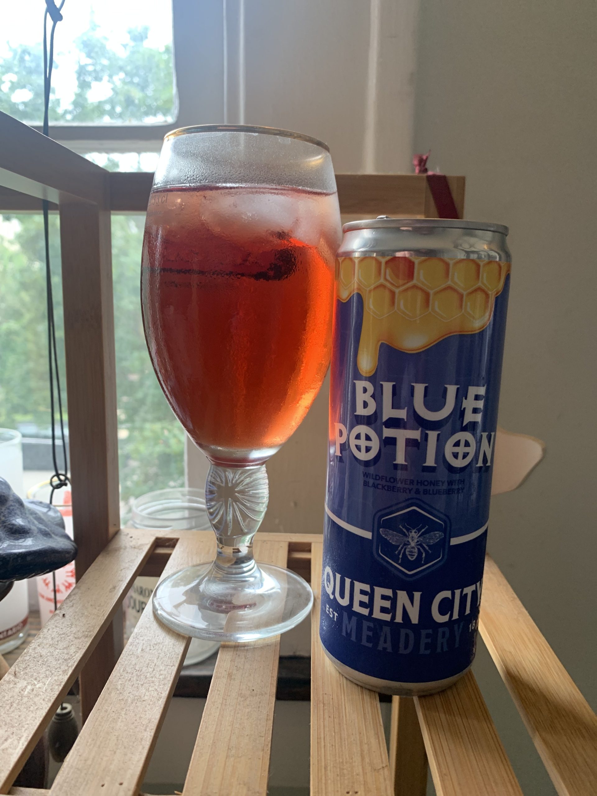Brews in the Buff : Blue Potion by Queen City Meadery