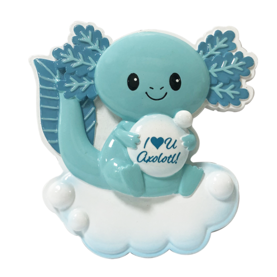 Blue-Axolotl Ornament