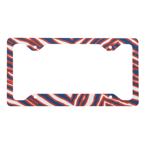 Bills Zebra Metal license plate frame