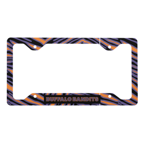 Bandits Zebra Metal license plate frame