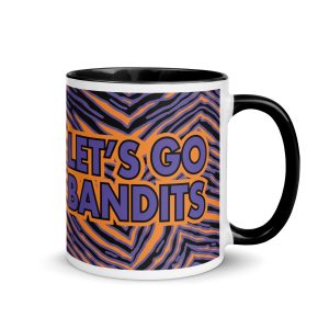 Lets Go Bandits Zebra Mug with Color Inside