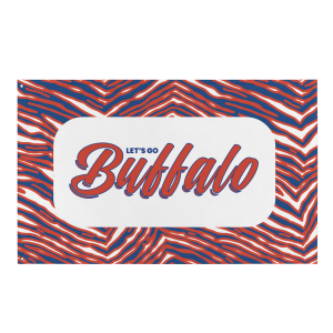 Let’s Go Buffalo Zebra Flag