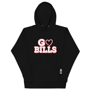 Go Bills Heart Unisex Hoodie