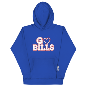 Go Bills Heart Unisex Hoodie