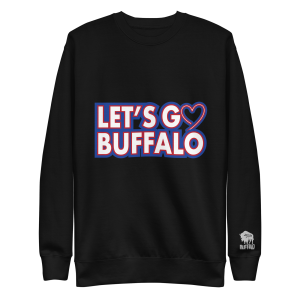 Let’s Go Buffalo Heart Unisex Premium Sweatshirt