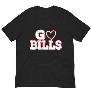 Go Bills Heart Unisex t-shirt