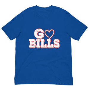 Go Bills Heart Unisex t-shirt